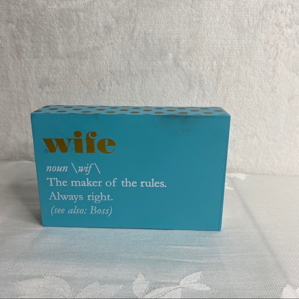 🚨Macbeth collection WIFE “the boss” decoration